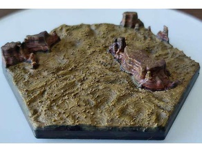 desert tile 3d print model - Mito3D