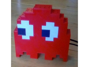 8-bit style pac-man ghost raspberry pi case 8bit game pacman retropie video 3d print model - Mito3D