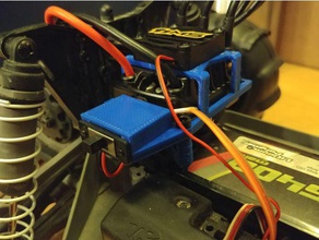 castle sidewinder 4 esc cage - rustler base switch mount creations traxxas 3d print model - Mito3D