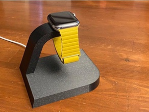 rationaliser l'apple watch socle recharge personnalisable apple station d'accueil stand fusion 360 moderne 3d print model - Mito3D