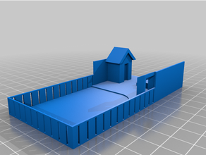 model train house garden scale 1 87 h0 3d print model - Mito3D