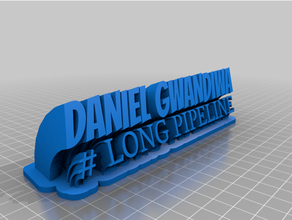 daniel - pipeline customized 3d print model - Mito3D