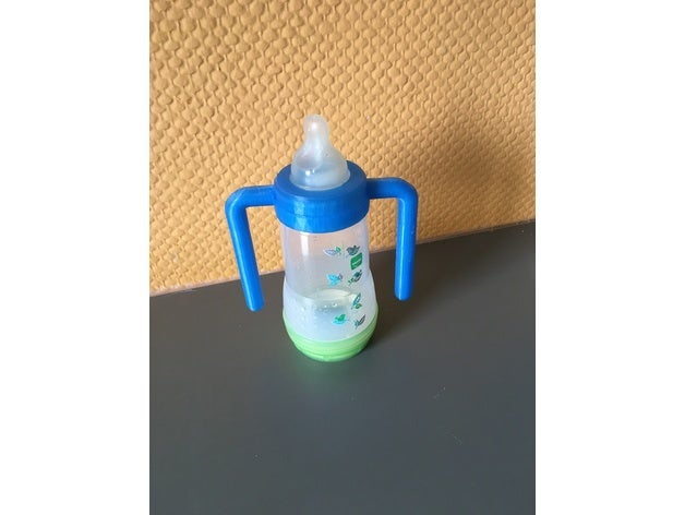 bebé titular botella 3D print model - Mito3D