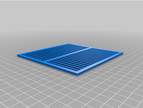 parametrico vagliatura vassoio sostituibile grata sifter 3d print model - Mito3D