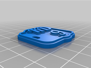 personalizzato multiline tag portachiavi misura 3d print model - Mito3D