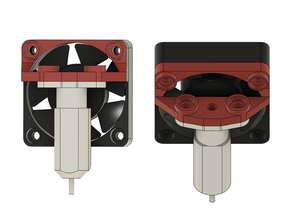 bltouch mount hidra fan kanalı 3d print model - Mito3D