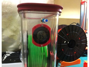 higrômetro titular rubbermaid 21 copos copo drybox caixa seca filamento higrómetro suporte montagem 3d print model - Mito3D