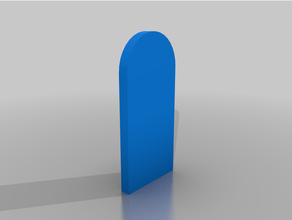 bricscad porta abobadada entrada filamento 3d print model - Mito3D
