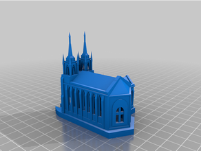 kilise ölçekli model 3d print model - Mito3D