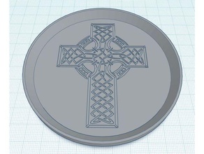 croix celtique 1 coaster montagnes russes empilables 3d print model - Mito3D