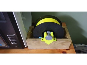 spool holder wooden box flashforge 3d print model - Mito3D