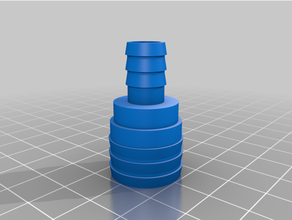 customized hose connector - 1 4 8 3d print model - Mito3D