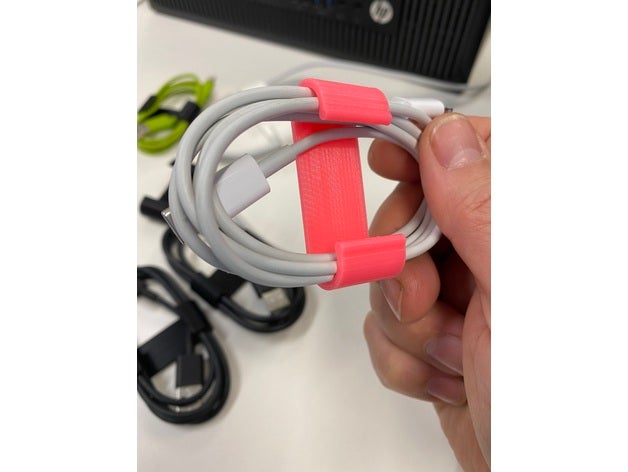 clip cable gestión cables alambre soporte 3D print model - Mito3D
