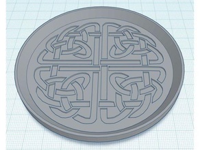 nodo celtico 2 coaster celtic impilabile 3d print model - Mito3D
