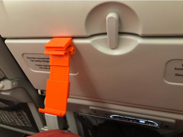 ayarlanabilir uçak telefon tutucu openscad standı Seyahat 3D print model - Mito3D