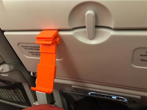 regolabile aereo telefono titolare openscad stand viaggio 3d print model - Mito3D