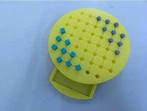 chinese checkers blind Steine Spiel Sehbehinderten 3d print model - Mito3D