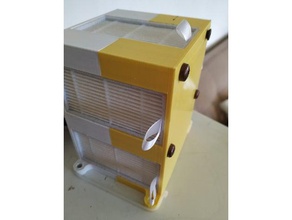 hepa filter air clean diy dust fan mount filament cleaner box printer pla 3d print model - Mito3D