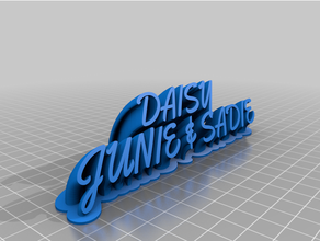 daisy juin sadie personnalisé 3d print model - Mito3D