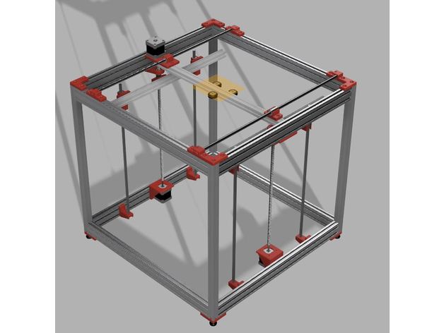 cube am8 2020 2040 anet a8 mods upgrade hypercube Drucker 3D print model - Mito3D