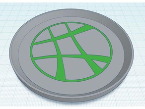 doktor çift renk coaster garip tercümesi 3d print model - Mito3D
