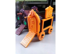 gipsy wagon 28 mm darkest dungeon tribute 3d printing 28mm age sigmar dungeons dragons fantasy frostgrave malifaux scenery tabletop warhammer 3d print model - Mito3D