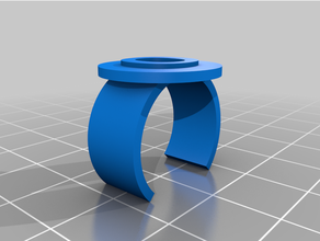 lettera anello personalizzabile 3d print model - Mito3D