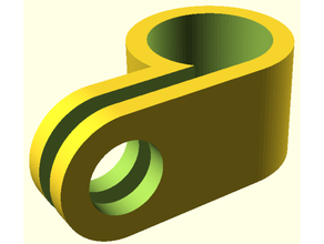 customizable cable clamp clip openscad 3d print model - Mito3D
