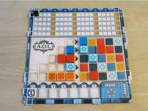 azul gameboard overlay 3d print model - Mito3D