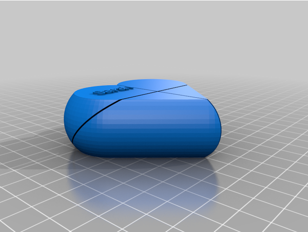 cœur 6 personnalisé 3D print model - Mito3D