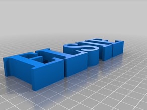 elsie block letters 3d print model - Mito3D