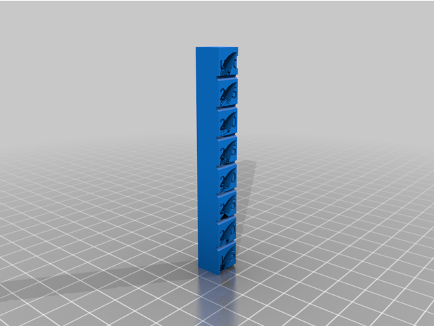 misura temp calibrazione torre 3D print model - Mito3D
