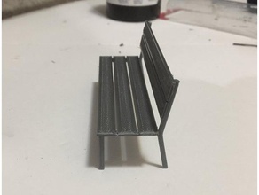 outdoor bench 3d print model - Mito3D
