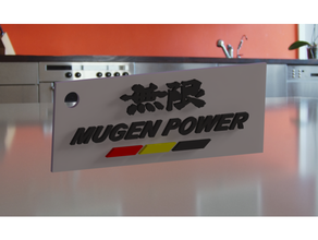 mugen keychain car japan jdm power pot 3d print model - Mito3D