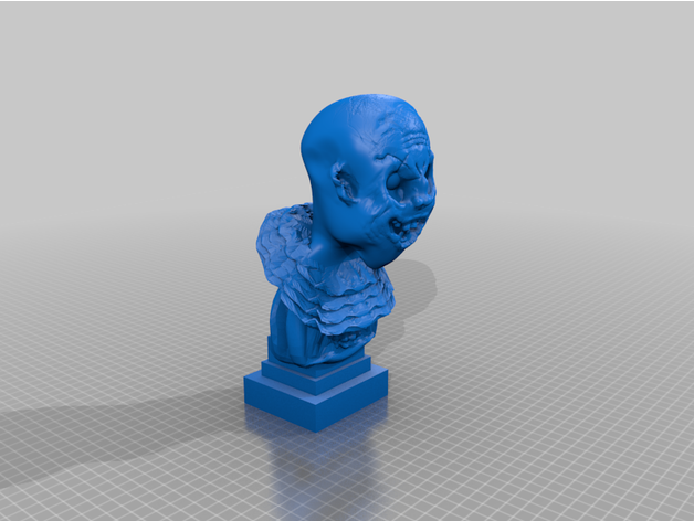 pennywise bust bald 3D print model - Mito3D