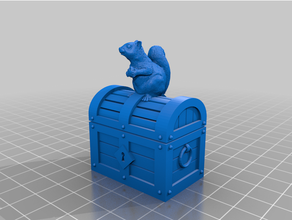 scoiattolo cassa tesoro 3d print model - Mito3D