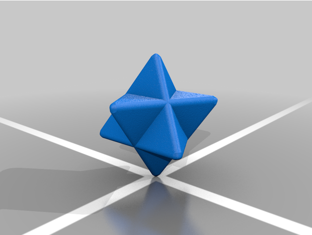 star tetrahedron rounded 3D print model - Mito3D