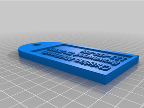 etiqueta bagagem 3d print model - Mito3D