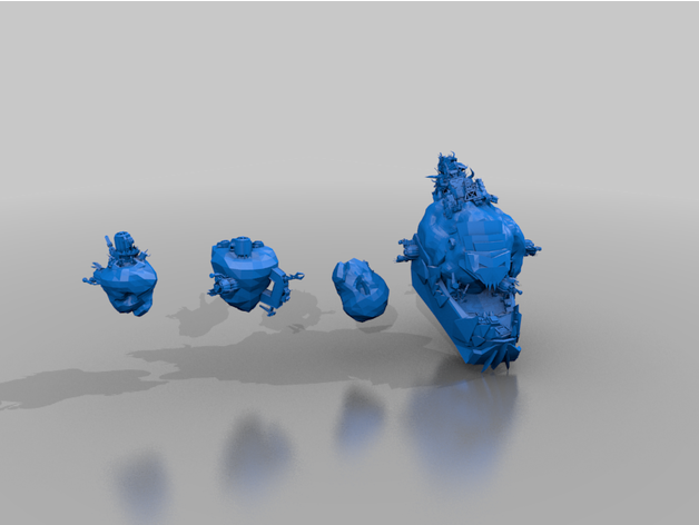 rok cluster - bfg orks 3D print model - Mito3D