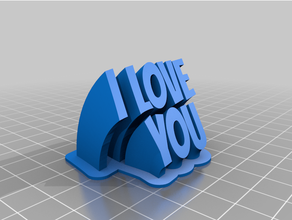 l'amour personnalisé 3d print model - Mito3D