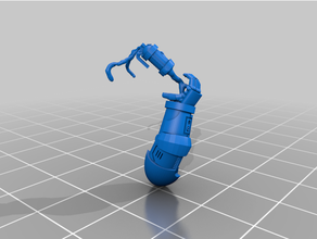 smoke grenade throwing space warrior hand miniature wargaming warhammer 40k 3d print model - Mito3D