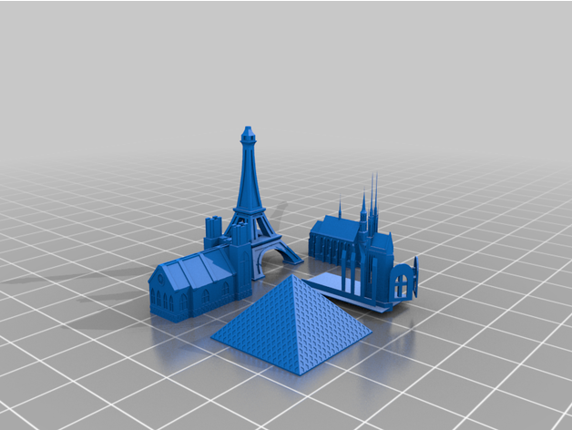 mini bâtiments 3D print model - Mito3D