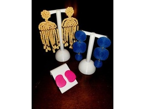 jewelry displays earring fashion display stand studs 3d print model - Mito3D