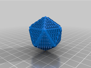 customizable magic 8-ball 20 sided die d20 icosahedron 3d print model - Mito3D