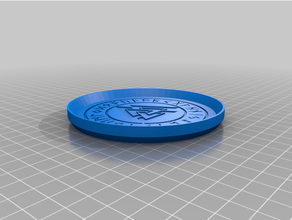 norse valknut simbolo coaster impilabile 3d print model - Mito3D