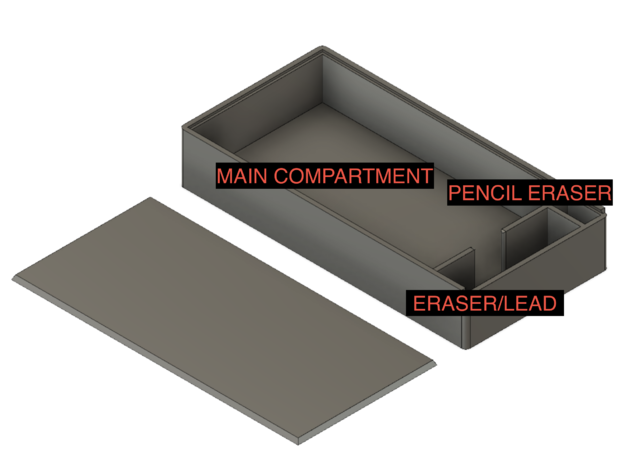 ultimate pencil box 3D print model - Mito3D