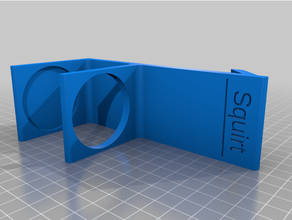 squirt francês grampo suporte personalizado 3d print model - Mito3D