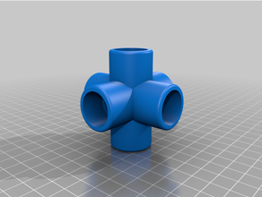 6 raccord tubes personnalisé 3d print model - Mito3D