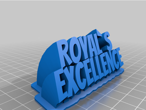 royals exe misura 3d print model - Mito3D