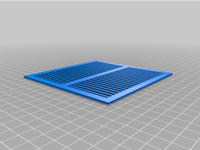 misura parametrica vagliatura vassoio sostituibile grata 3d print model - Mito3D